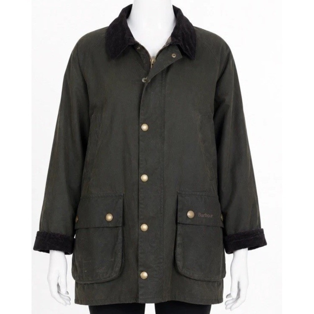 Barbour Ashby Style Waxed Jacket XS Polarquilt Zip In Liner‎ Barn Chore Tartan
